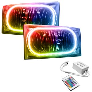 Ford F250 Headlight Assemblies - ORACLE Lighting - ColorSHIFT with Simple Controller - `99-`04